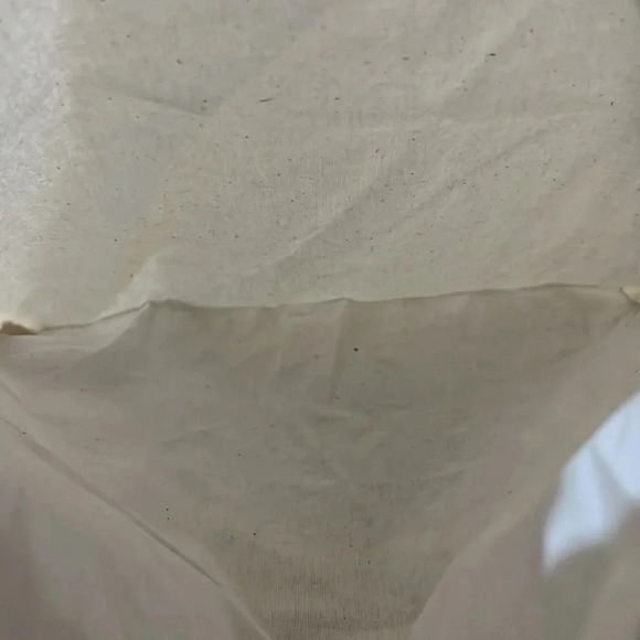 NEW Tory Burch Drawstring Accessories Travel Storage Cotton Beige - Picture 5 of 5